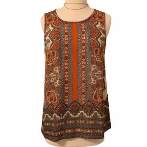 AVA CHRISTINE Sleeveless Blouse Boho‎ Chic